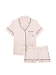 Піжама Сатинова (сорочка + шорти) Victoria's Secret Glazed Satin Short Pajama Set S Рожева смужка (226935428) - изображение 3