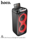 Портативна бездротова Bluetooth колонка акустика-караоке з мікрофоном Hoco DS54 BT5.0, TWS, TF/USB/AUX, 25Wx2, 3H, 1mic, remorte Black - зображення 7