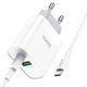 Адаптер сетевой HOCO Type-C to Type-C cable Rapido charger set C80A |1USB/1Type-C, QC/PD, 20W, 3A| - изображение 4