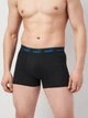 Набор трусов боксеров мужских хлопковых Puma Elements Men Basic Boxers 93875301 M 2 шт Black/Blue (8720245834711) - изображение 2