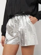 Шорты женские Zara 3357/659 S Серебряные (03357659808028) - изображение 4