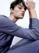 Платье миди осеннее женское Zara 2712/422 S Фиолетовое (02712422656021) - изображение 10