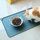 Силиконовый коврик под миски для кошек и собак PetCare 48х30 (Темно-серый) - изображение 10