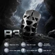 Геймерська бездротова (Bluetooth + 2,4G) миша з магнію Attack Shark R3, PixArt PAW3395, 8K, 26000DPI, Silver Grey/СІРИЙ (R3-3395SG) - изображение 6