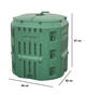 Компостер садовый 340л Prosperplast COMPOTHERMO, IKB340 - изображение 2
