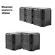Трехсекционный садовый компостер 1200л Prosperplast MODULE COMPOGREEN, IKLM1200C - изображение 6