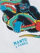 Футболка MANTO x Panku t-shirt STRUGGLE White L - изображение 4