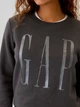 Свитшот на флисе женский GAP Relaxed Gap Logo 527422 XS Серый (1945446860) - изображение 4