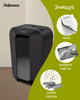 Шредер Fellowes LX70 9 листов 4x40 мм 18 л Black (f.U4407501) - изображение 5
