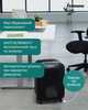 Шредер Fellowes LX85 10 листов 4x40 мм 19 л Black (f.U4400801) - изображение 12