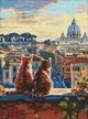 Алмазна мозаїка Котики у Римі 30х40 см Ідейка (AMO8146) - изображение 1