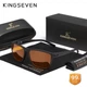 Очки компьютерные Blue Blocker 99% для мужчин и женщин KINGSEVEN 755 Bright Black Amber F3 - изображение 1