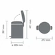 Бак для мусора Brabantia Pedal Bin Newicon 5 л Confident Grey (233463) - изображение 6