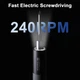 Аккумуляторная электрическая отвертка 50 в 1 / 40 насадок / LED подсветка / USB Type-C электроотвертка - изображение 4