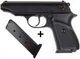Стартовый пистолет SUR 2608 black с доп. магазином Walther PP - изображение 1