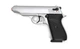 Стартовый пистолет SUR 2608 matte chrome Walther PP с патронами - изображение 3