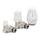 Комплект для підключення радіатора Koer SET-11 - 1/2"x1/2" (кутовий) з термоголовкою ВЗ (KR3175) ( 24497 ) - зображення 1