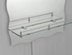 Дзеркало настінне Zerix MIRRA MRZ02-450x600x105 прямокутне з дугоподібним верxом та фігурними бокам ( 18015 ) - изображение 2