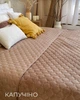 Покрывало ТЕП велюровое Velour Ромб круглый Капучино Евро макси 240х260 см Двустороннее - изображение 2