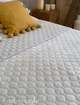 Покривало ТЕП велюрове Velour Ромб круглий Світло-сірий двоспальне 180х240 см Двостороннє - зображення 4