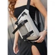 Велика жіноча поясна сумка бананка Sambag DynamicDart сіра - зображення 15