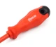 Отвертка диэлектрическая Polax шлицевая плоская SL6x100 мм, CrV (51-029) - изображение 2
