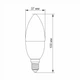 LED лампа TITANUM C37 6W E14 4100K - изображение 3
