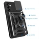 Протиударний броньований чохол із захистом камери для Samsung Galaxy A16 (A165) Armor Case Keysion black - изображение 12