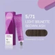 Стойкая крем-краска для волос Londa Professional Permanent Color Extra Rich Creme 5/71 Light Brunette Brown Ash 60 мл (4064666216645) - изображение 2