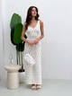 Платье длинное летнее женское ARTKNIT Ажур S-M Молочное (4823093466715) - изображение 1