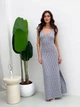 Платье длинное летнее женское ARTKNIT Ажур L-XL Серая лаванда (4823093466838) - изображение 1