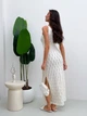 Платье длинное летнее женское ARTKNIT Ажур S-M Молочное (4823093466715) - изображение 4