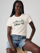 Koszulka damska bawełniana Levi's The Perfect Tee Lily Bw Fill Egret Grap 17369-2948 L Biała (5401187066011) - obraz 1