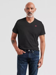 Футболка бавовняна довга чоловіча Levi's Original Hm Vneck 85641-0001 XL Чорна (5400816655527) - зображення 1