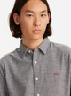 Сорочка бавовняна чоловіча Levi's Ls Battery Hm Shirt Slim Black Agate Ox 86625-0018 2XL Сіра (5401043531363) - зображення 3