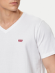 Koszulka męska bawełniana Levi's Original Hm Vneck 85641-0000 S Biała (5400816655619) - obraz 4