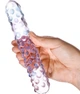 Двусторонний фаллоимитатор Glas Purple Rose Nubby Glass Dildo (15205000000000000) - изображение 5