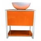 Пластиковая подвесная тумба loft Sunset 60x60x45 см Orange - изображение 2
