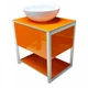 Пластиковая подвесная тумба loft Sunset 60x60x45 см Orange - изображение 1