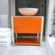 Пластиковая подвесная тумба loft Sunset 60x60x45 см Orange - изображение 6