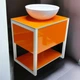 Пластиковая подвесная тумба loft Sunset 60x60x45 см Orange - изображение 5