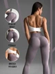 Женские лосины Push Up спортивные однотонные с эффектом пуш ап для тренировок и повседневной носки XL Фиолетовый (17000456) - изображение 2
