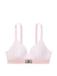 Бюстгальтер Victoria's Secret Shine Patch Lightly Lined Wireless Bra 75В Рожева смужка (26970979) - зображення 3