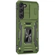 Чехол противоударный Epik Defender Cam Ring Case для Samsung Galaxy S21 Оливковый / Army Green - изображение 5