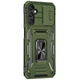 Удароміцний чохол Epik Camshield Army Ring на Samsung Galaxy S24+ Оливковий / Army Green - зображення 4
