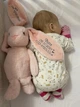 Іменний м'який зайка BU рожевий 39 см HeyBaby - зображення 4