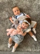 Іменний м'який зайка BU рожевий 39 см HeyBaby - зображення 6