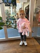 Іменний м'який зайка BU рожевий 39 см HeyBaby - зображення 8