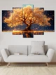 Модульна картина MAKO "Золоте дерево життя" 80x125 см MK50538 - зображення 4