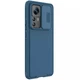 Карбоновая накладка Nillkin Camshield (шторка на камеру) для Xiaomi 12T Pro Синий / Blue - изображение 3